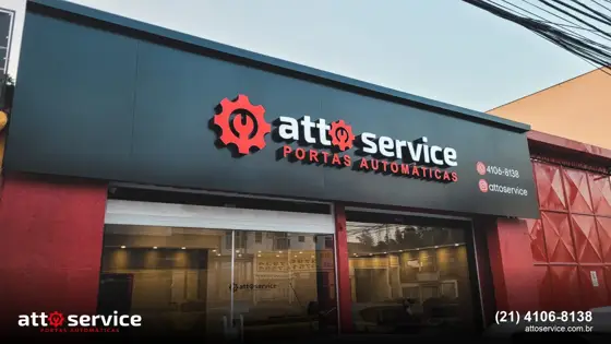 Letreiro luminoso Atto Service