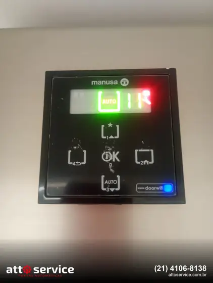 Painel de comando do automatizador da porta